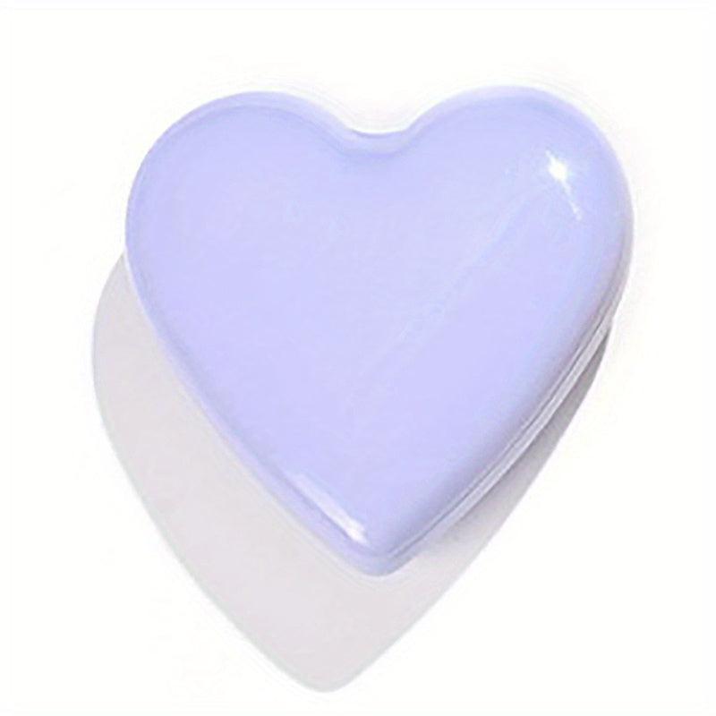 Heart Shape Folding Hair Brush Mirror Set Portable Travel Styling Accessories
