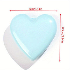 Heart Shape Folding Hair Brush Mirror Set Portable Travel Styling Accessories