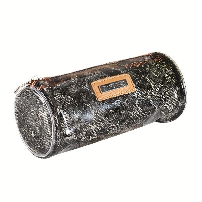 Zipper Makeup Bag Brush Holder Organizer Roomy Toiletry Bag for Women