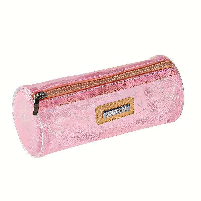 Zipper Makeup Bag Brush Holder Organizer Roomy Toiletry Bag for Women