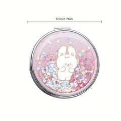 Compact Vanity Mirror Portable Foldable Double Sided Handheld Magnifying Mirror