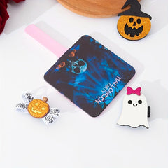 Pumpkin & Skull Pattern Hand Mirror Halloween Gift