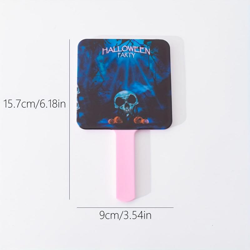 Pumpkin & Skull Pattern Hand Mirror Halloween Gift