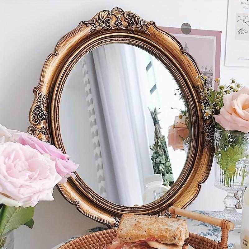 Retro Wall mounted Makeup Mirror Bathroom Mirror Dressing Table Mirror