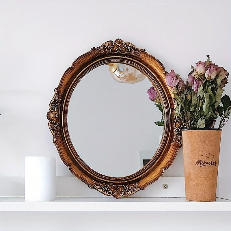 Retro Wall mounted Makeup Mirror Bathroom Mirror Dressing Table Mirror