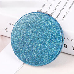 Glitter Compact Pocket Mirror for Purse, 2-Sided Beauty Mirror
