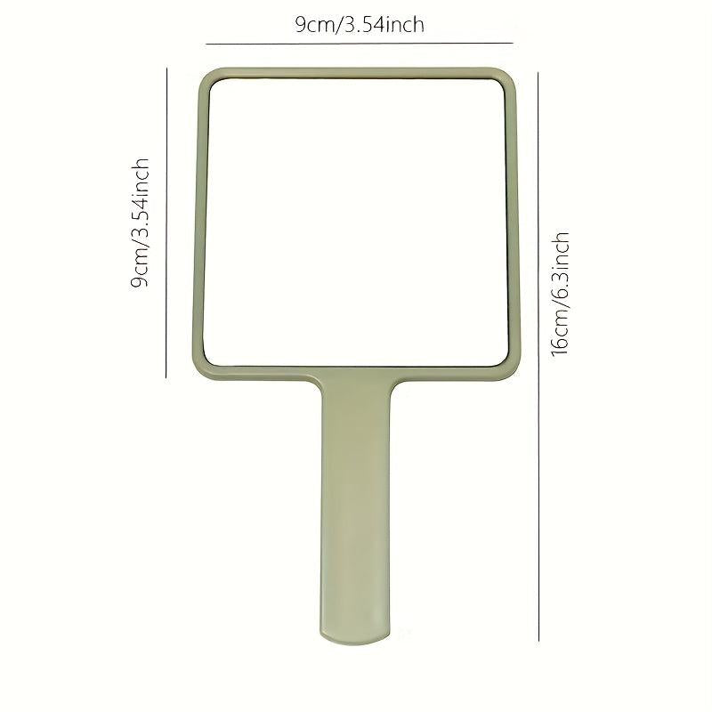 Handheld Makeup Vanity Mirror with Handle for Salon and Extensions