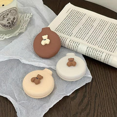 Cartoon Bear Hairbrush Mirror Set Airbag Massage Comb