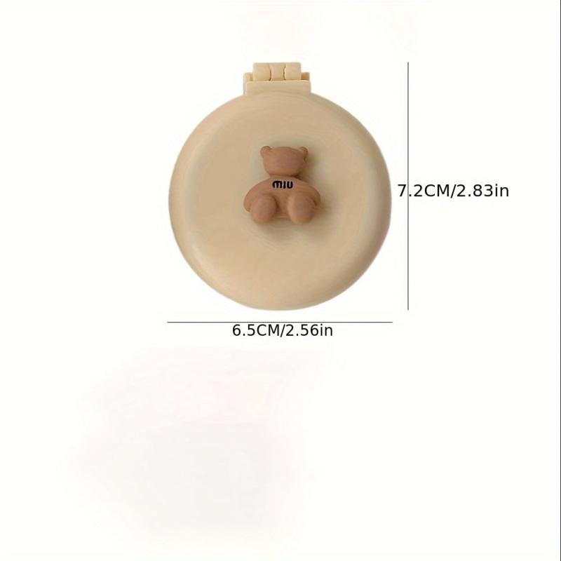 Cartoon Bear Hairbrush Mirror Set Airbag Massage Comb