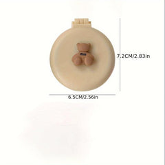 Cartoon Bear Hairbrush Mirror Set Airbag Massage Comb