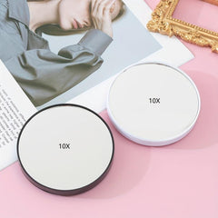 Mini Makeup Vanity Mirror 10X Magnifying Hand Mirror