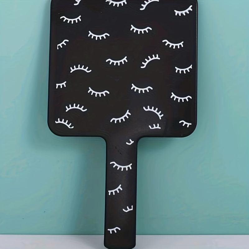 Square Handheld Makeup Mirror with Handle for Shaving Salon