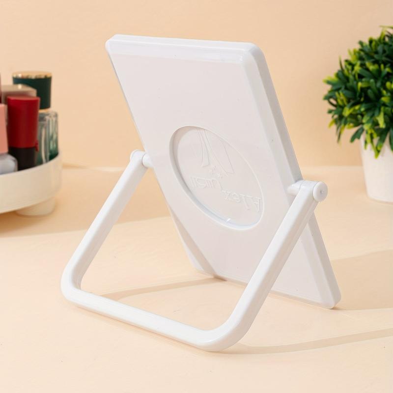 Rotatable Table Makeup Mirror Portable Foldable Cosmetic Mirror