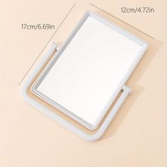Rotatable Table Makeup Mirror Portable Foldable Cosmetic Mirror
