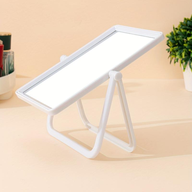 Rotatable Table Makeup Mirror Portable Foldable Cosmetic Mirror
