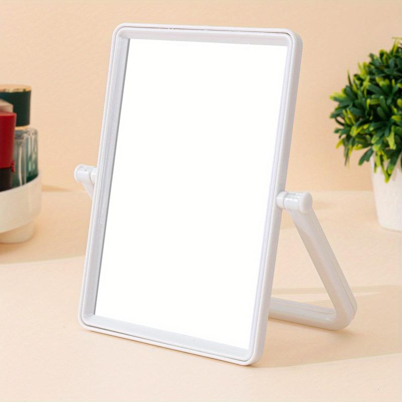 Rotatable Table Makeup Mirror Portable Foldable Cosmetic Mirror