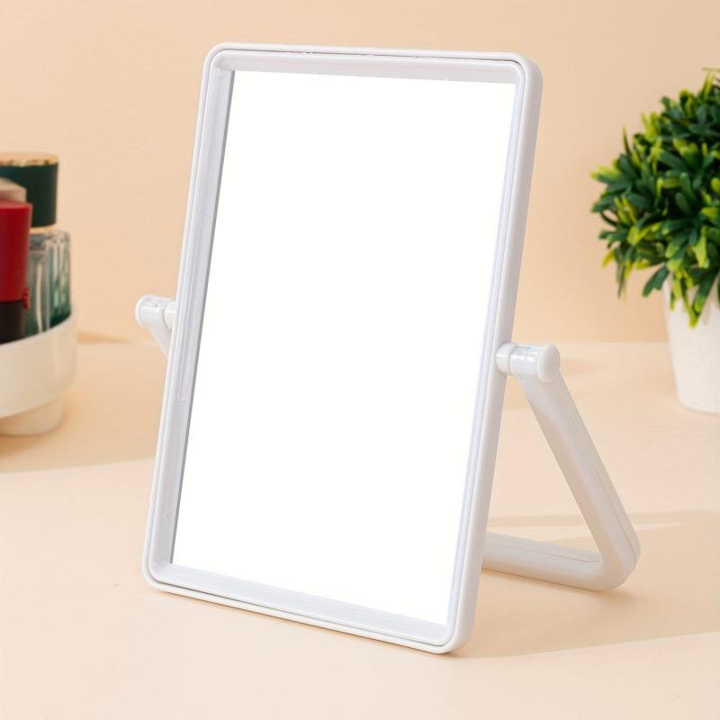 Rotatable Table Makeup Mirror Portable Foldable Cosmetic Mirror