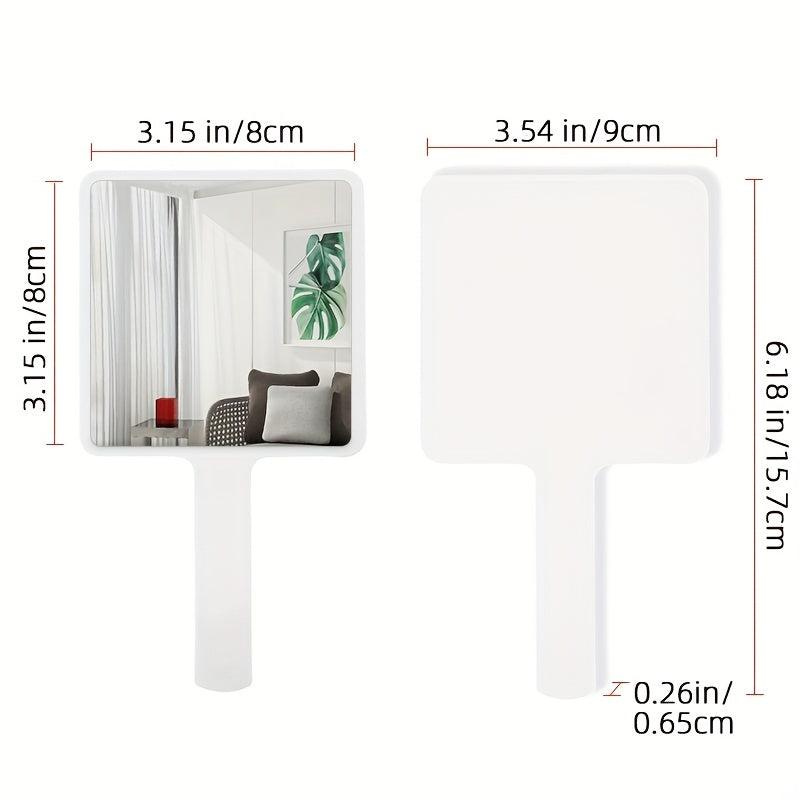 Medium Makeup Mirror Hand held Makeup Mirror HD Medium Square Cosmetic Mirror