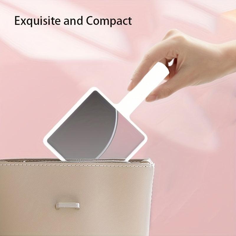 Medium Makeup Mirror Hand held Makeup Mirror HD Medium Square Cosmetic Mirror