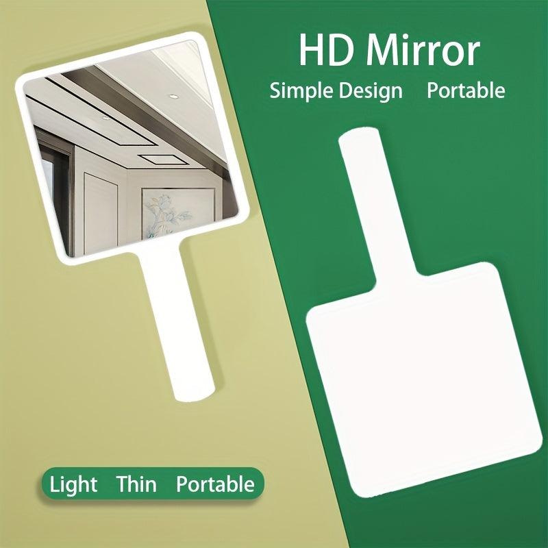 Medium Makeup Mirror Hand held Makeup Mirror HD Medium Square Cosmetic Mirror