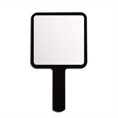Medium Makeup Mirror Hand held Makeup Mirror HD Medium Square Cosmetic Mirror