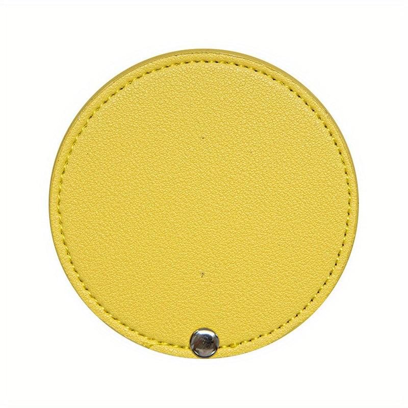 Compact Round Makeup Mirror with Cover Single Sided