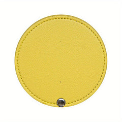 Compact Round Makeup Mirror with Cover Single Sided