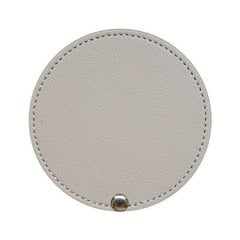 Compact Round Makeup Mirror with Cover Single Sided