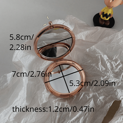 Shatterproof Metal Folding Makeup Mirror - Ultra Slim