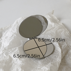 Shatterproof Metal Folding Makeup Mirror - Ultra Slim