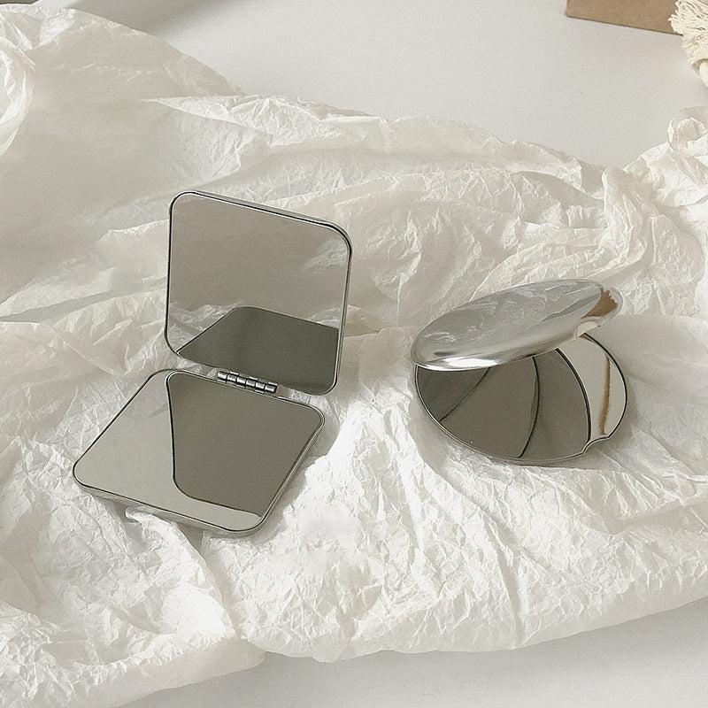 Shatterproof Metal Folding Makeup Mirror - Ultra Slim
