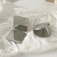 Shatterproof Metal Folding Makeup Mirror - Ultra Slim