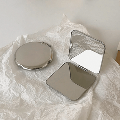 Shatterproof Metal Folding Makeup Mirror - Ultra Slim