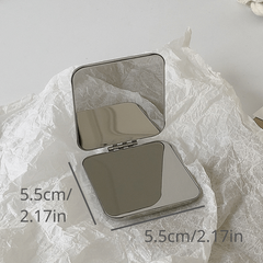 Shatterproof Metal Folding Makeup Mirror - Ultra Slim