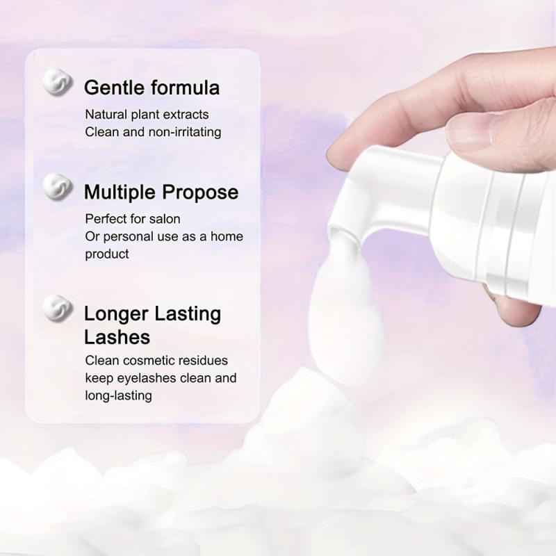 Eyelash Extension Cleanser 60ML Daily Foaming Eyelash Extension Shampoo