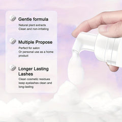 Eyelash Extension Cleanser 60ML Daily Foaming Eyelash Extension Shampoo
