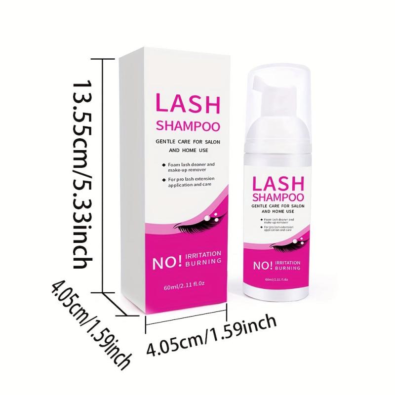 Eyelash Extension Cleanser 60ML Daily Foaming Eyelash Extension Shampoo