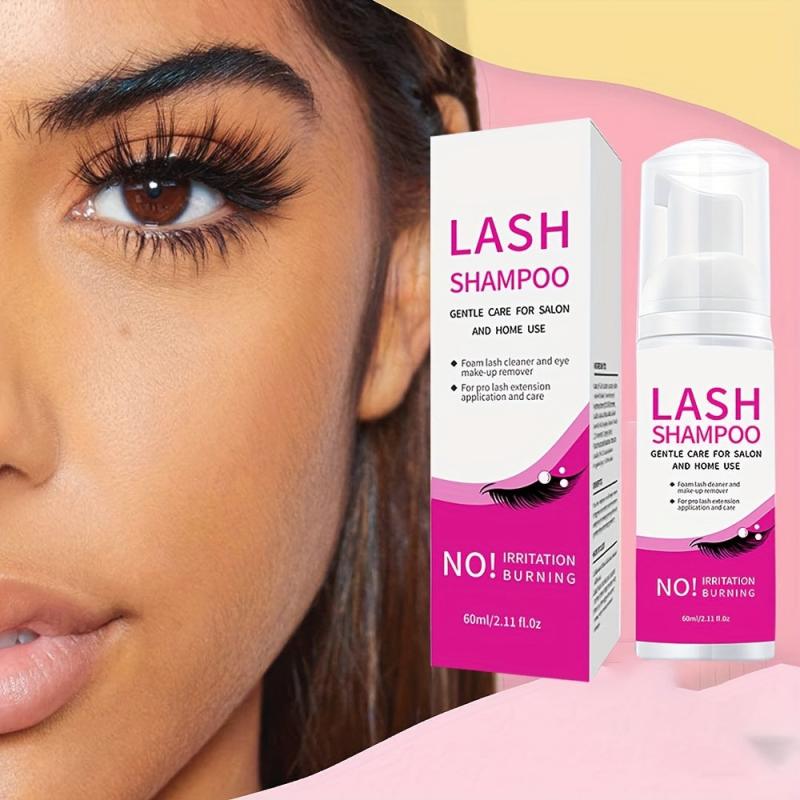 Eyelash Extension Cleanser 60ML Daily Foaming Eyelash Extension Shampoo