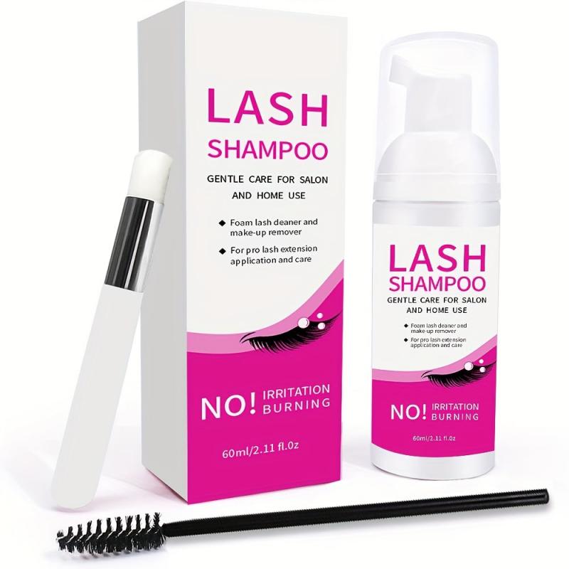 Eyelash Extension Cleanser 60ML Daily Foaming Eyelash Extension Shampoo