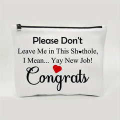 Funny Coworker Leaving Job Makeup Bag Farewell Gift