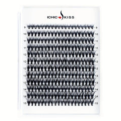 240pcs Cluster Lashes D Curling Long Individual Lashes Faux Mink False Eyelashes