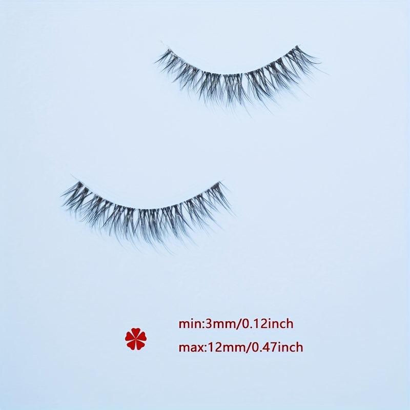 5 Pairs Wispy False Eyelashes Pack Natural Look Curly Makeup Eyelashes