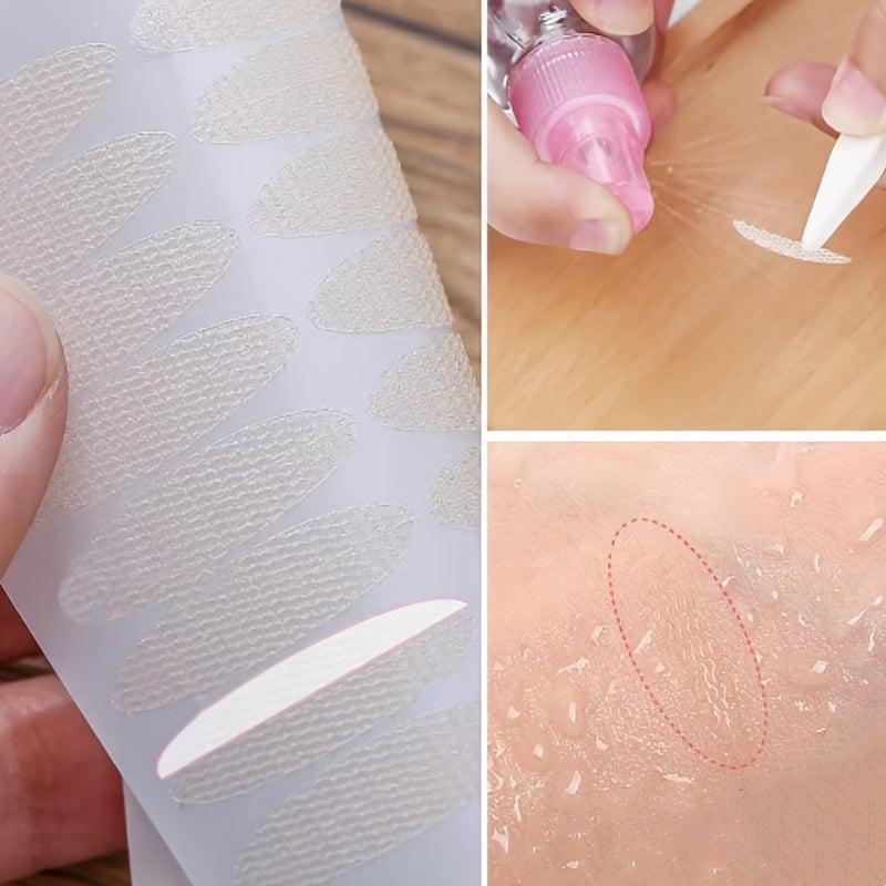 360pcs Double Eyelid Tape Lace Mesh Invisible Fold Sticker Natural Makeup