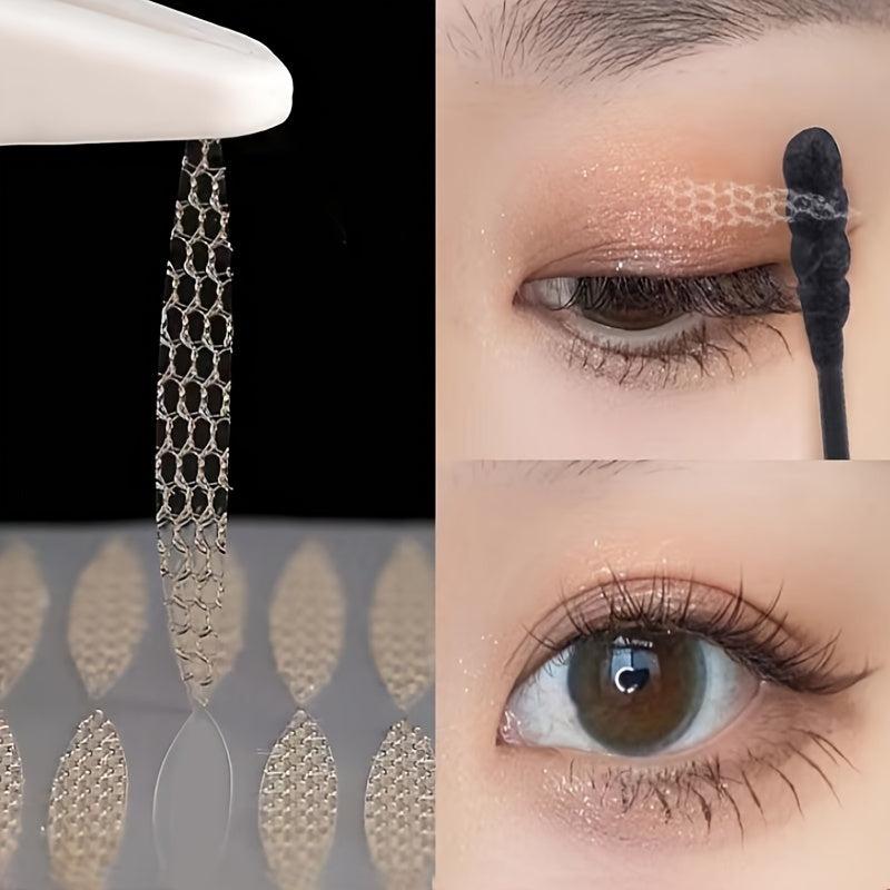 360pcs Double Eyelid Tape Lace Mesh Invisible Fold Sticker Natural Makeup