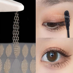 360pcs Double Eyelid Tape Lace Mesh Invisible Fold Sticker Natural Makeup