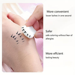 2pcs Lower Eyelashes Stamp V shaped Faux Hand Painting Eyelash Stamp