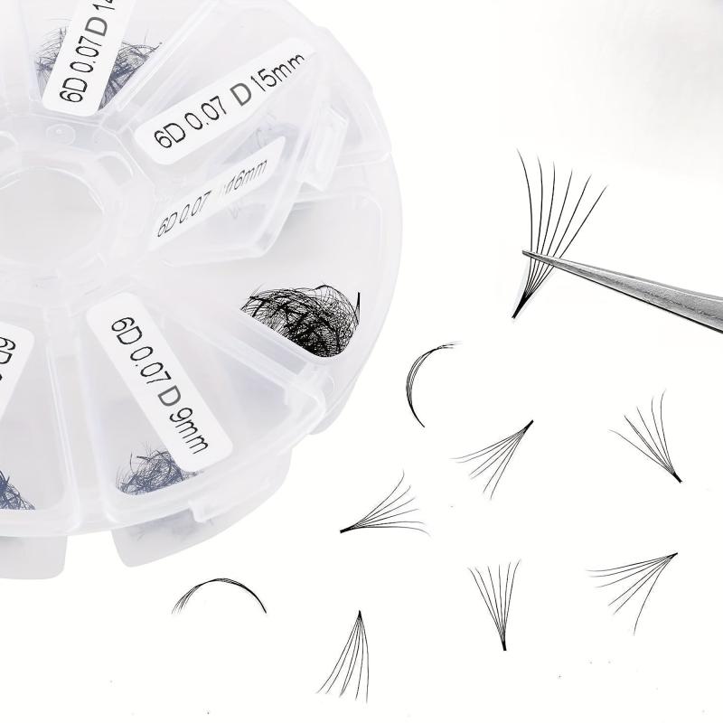 320 Pieces D Curling Hair Thick Eyelash Extension Fan Premade False Eyelashes