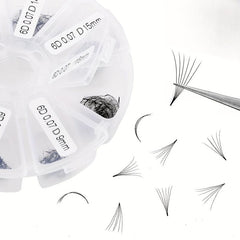 320 Pieces D Curling Hair Thick Eyelash Extension Fan Premade False Eyelashes