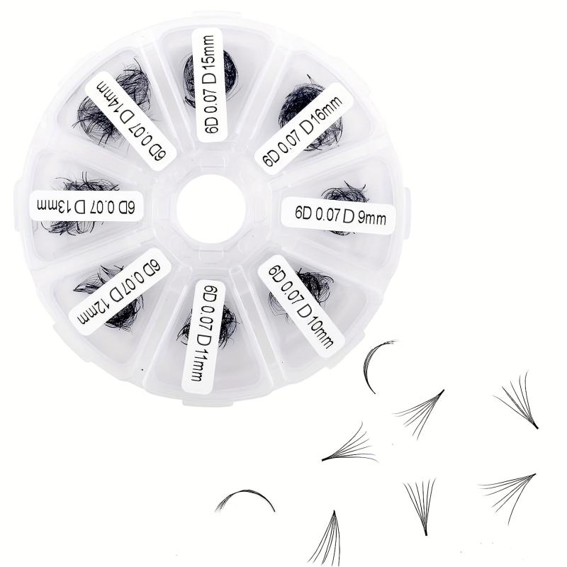 320 Pieces D Curling Hair Thick Eyelash Extension Fan Premade False Eyelashes