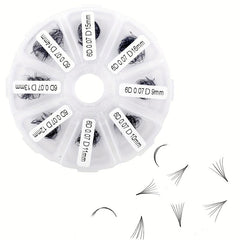 320 Pieces D Curling Hair Thick Eyelash Extension Fan Premade False Eyelashes
